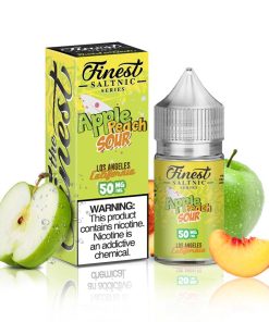 APPLE PEACH SOUR RINGS THE FINEST SALTNIC SERIES 30ML 30MG 50MG