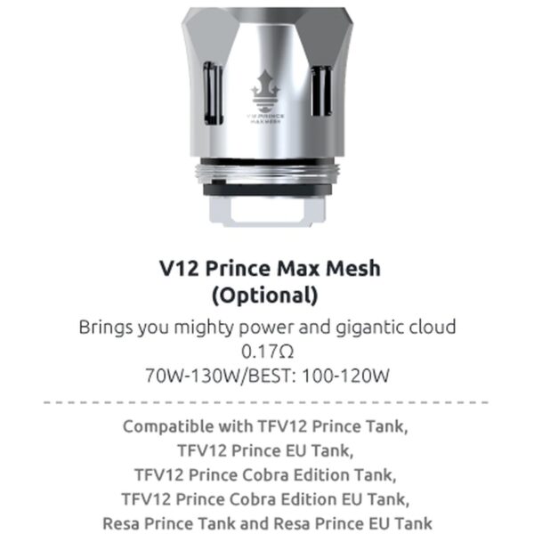 SMOK TFV12 PRINCE MAX MESH COILS 2