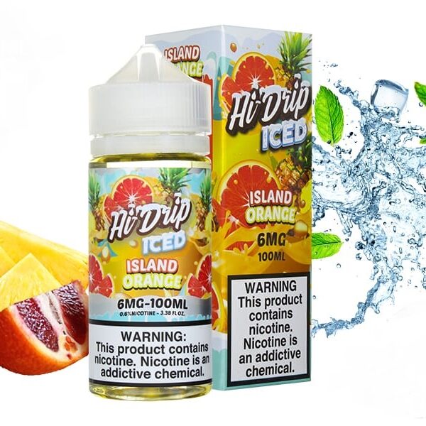 ICED ISLAND ORANGE HI IDRIP ELIQUIDS 100ML 3MG 6MG