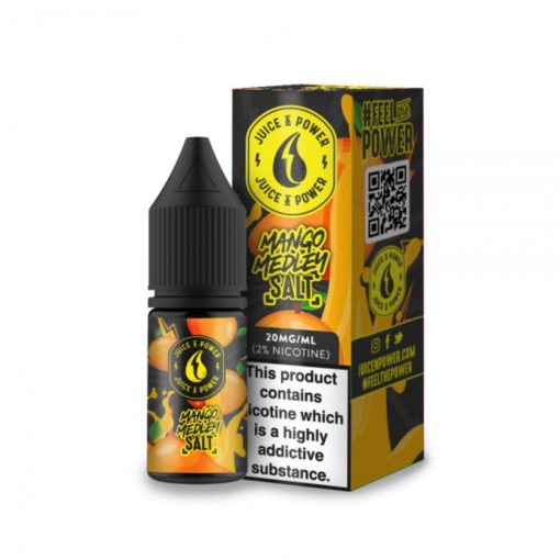 MANGO MEDLEY NIC SALT ELIQUID BY JUICE N POWER 30ML 50MG