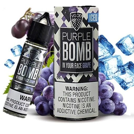 ICED PURPLE BOMB VGOD ELIQUID 60ML 3MG 6MG 12MG 18MG