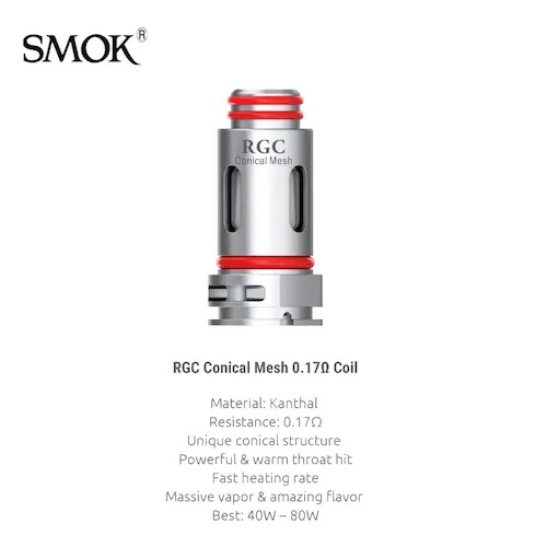 SMOK RPM 80 RGC COIL CONICAL MESH 0.17OHM 4
