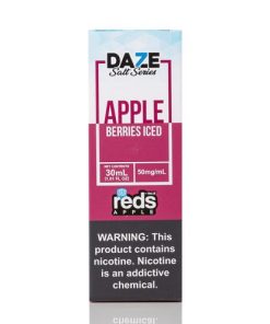ICED BERRIES REDS APPLE EJUICE 7 DAZE SALT 30ML 30MG 50MG