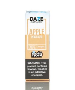 ICED PEACH REDS APPLE EJUICE 7 DAZE SALT 30ML 30MG 50MG 2
