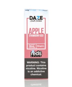 ICED STRAWBERRY REDS APPLE EJUICE 7 DAZE SALT 30ML 30MG 50MG