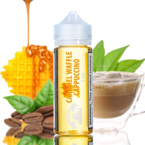 THE PIER EJUICE CARAMEL WAFFLE CAPPUCCINO 120ML ELIQUID 6MG