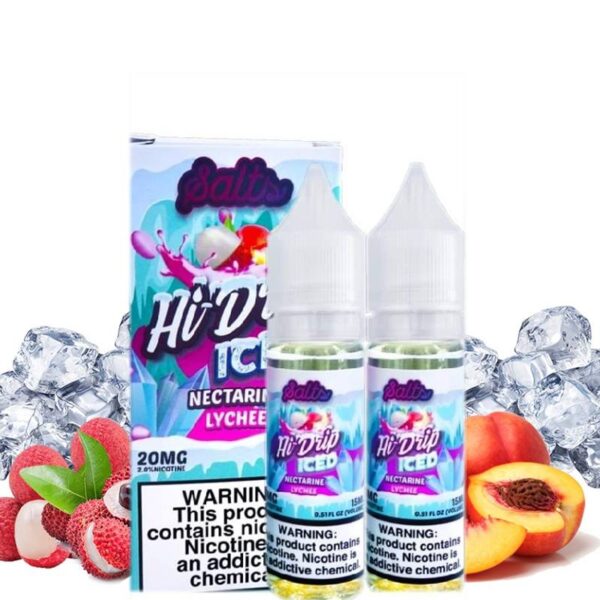 ICED NECTARINE LYCHEE HI DRIP SALTS 30ML 4