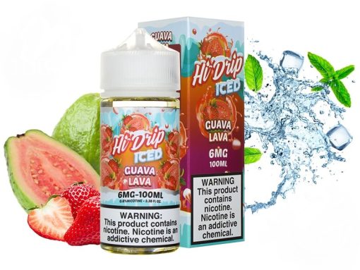 ICED GUAVA LAVA HI-DRIP E-LIQUIDS 100ML 4