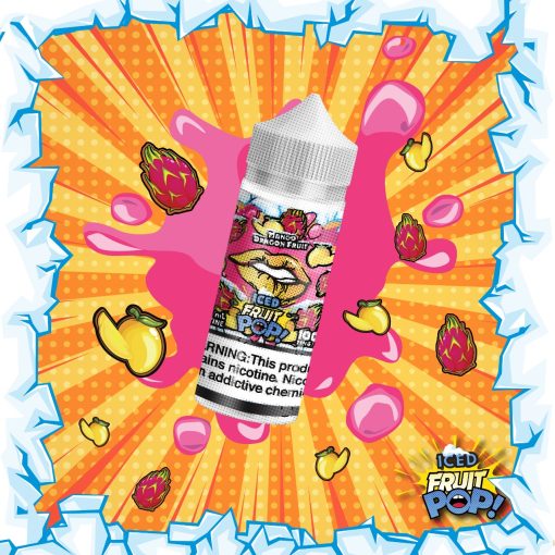 POP VAPORS MANGO DRAGON FRUIT ICED 100ML 3MG 2