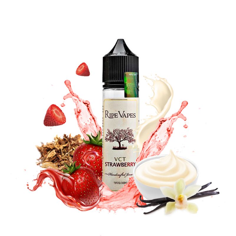 VCT STRAWBERRY BY RIPE VAPES ELIQUID 60ML 3MG