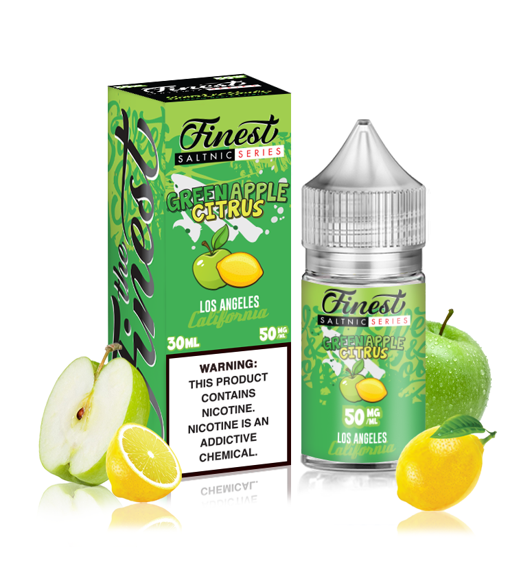 GREEN APPLE CITRUS SWEET AND SOUR THE FINEST SALTNIC 30ML 4