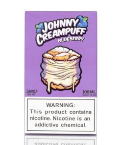 JOHNNY CREAMPUFF BLUEBERRY BY TINTED BREW JUICE CO 100ML 3MG 3