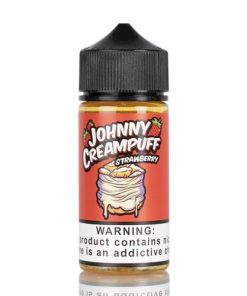 JOHNNY CREAMPUFF STRAWBERRY BY TINTED BREW JUICE CO 100ML 3MG 2