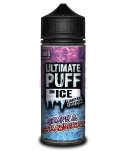 ULTIMATE PUFF ON ICE GRAPE AND STRAWBERRY 120ML 3MG 6MG