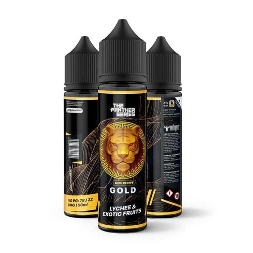 DR VAPES GOLD PANTHER LYCHEE AND EXOTIC FRUITS 60ML 3MG 6MG 12MG 18MG