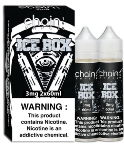 ICE BOX BY CHAIN VAPEZ E-LIQUID 60ML 3MG