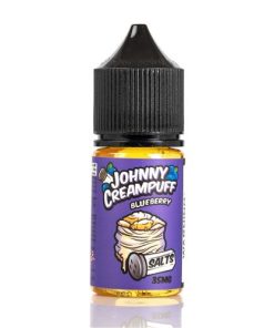 JOHNNY CREAMPUFF SALT BLUEBERRY BY TINTED BREW JUICE CO. 30ML 35MG 50MG 2