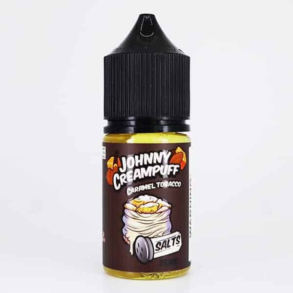 JOHNNY CREAMPUFF SALT CARAMEL TOBACCO BY TINTED BREW JUICE CO. 30ML 35MG 50MG 2