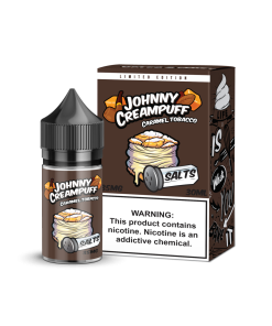 JOHNNY CREAMPUFF SALT CARAMEL TOBACCO BY TINTED BREW JUICE CO. 30ML 35MG 50MG