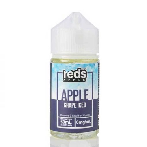 ICED GRAPE RED’S APPLE E-JUICE 7 DAZE 60ML 3MG 6MG 12MG 2