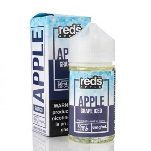 ICED GRAPE RED’S APPLE E-JUICE 7 DAZE 60ML 3MG 6MG 12MG