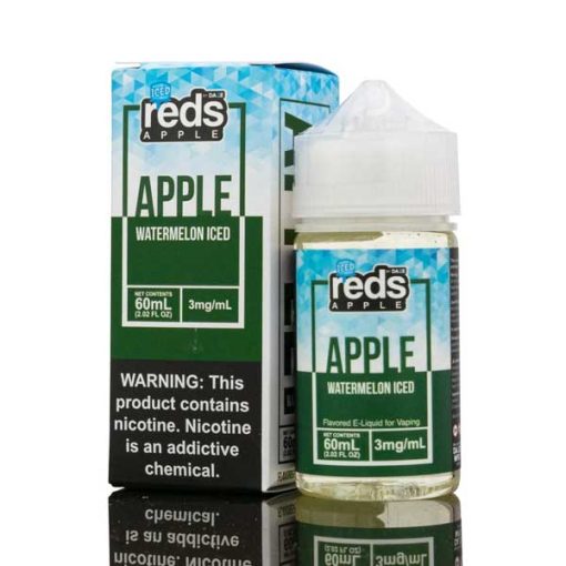 ICED WATERMELON RED’S APPLE E-JUICE 7 DAZE 60ML 3MG 6MG 12MG