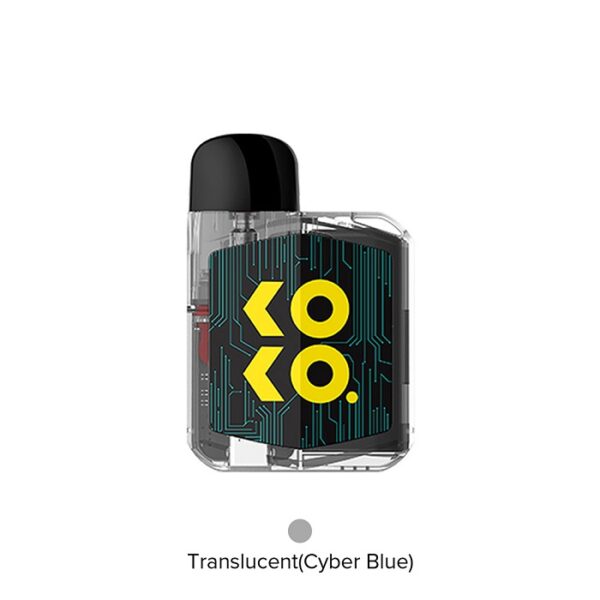 Uwell Caliburn KOKO Prime Vision Transulcent Cyber Blue Color
