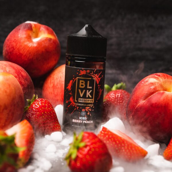 BLVK Pink Series Iced Berry Peach by BLVK Reserve in 100ml 3mg
