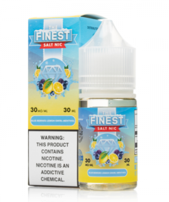 The Finest SaltNic Blue-Berries Lemon Swirl Menthol Box Bottle