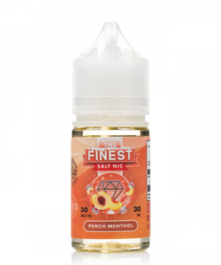 The Finest SaltNic Peach Menthol Bottle