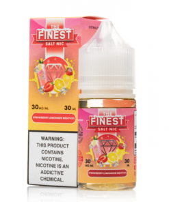 The Finest SaltNic Strawberry Lemonade Menthol Bottle with box