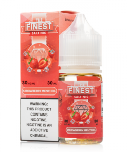 The Finest SaltNic Strawberry Menthol Box Bottle