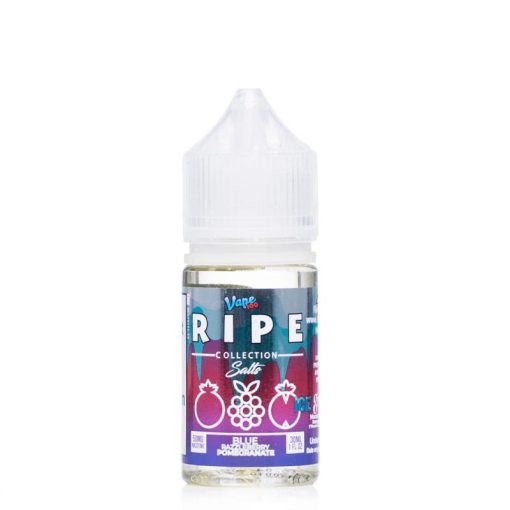 Ripe Collection Salts Blue Razzleberry Pomegranate Ice 30ml bottle