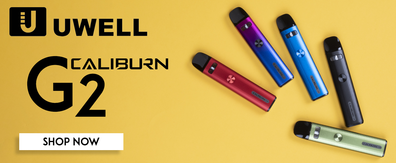 Uwell Caliburn G2 Front Page Banner