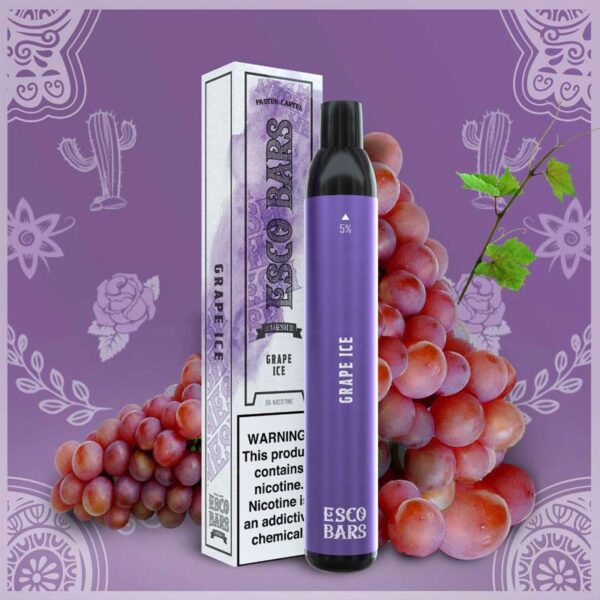 Esco bars grape ice disposable vape pod