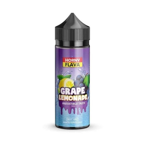 Horny Flava Grape Lemonade 120ml bottle