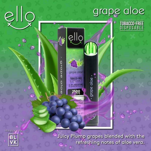 Blvk Ello Grape Aloe Disposable TFN 2500 Puffs