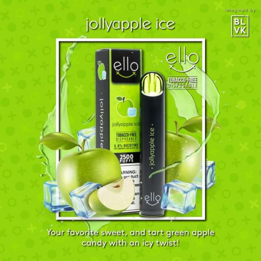 Blvk Ello Jollyapple Ice TFN Disposable 2500 Puffs