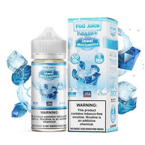 Pod Juice Jewel Mint Sapphire Ice Freeze 100ml