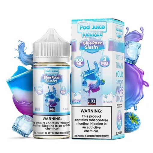 Pod Juice Blue Razz Slushy Freeze