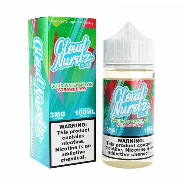 Sour Watermelon Strawberry Iced 100ml 3mg-6mg