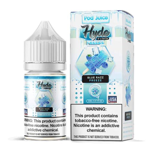 Blue Razz Freeze Saltnic Pod Juice x Hyde Salt