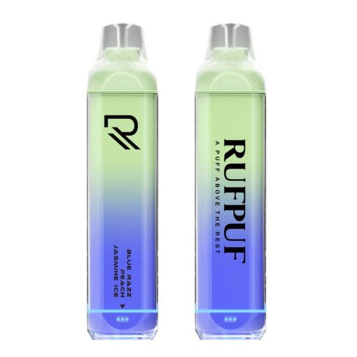 RufPuf Blue Razz Peach Jasmine Ice Rechargeable Disposable