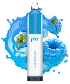 Blue Razz Chew Pod Juice Rechargeable Disposable