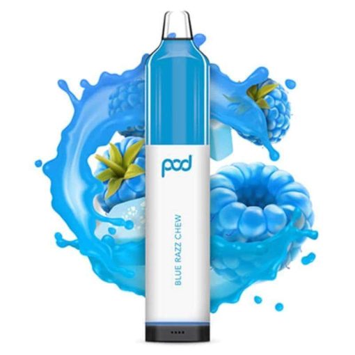 Blue Razz Chew Pod Juice Rechargeable Disposable