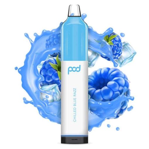 Chilled Blue Razz Pod Juice Rechargeable Disposable