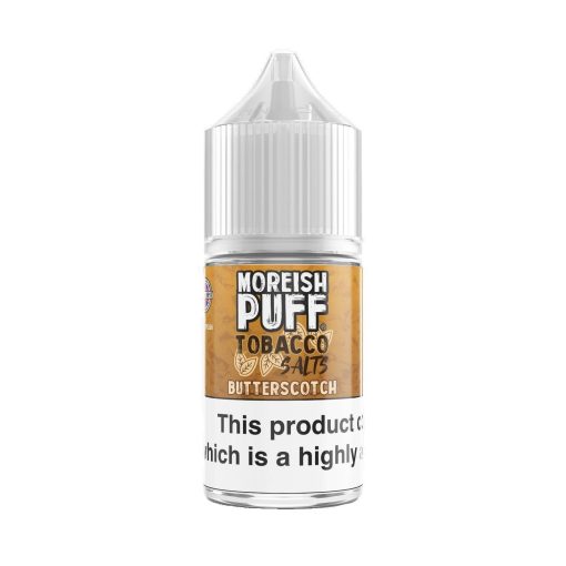 Moreish Puff Butterscotch Tobacco Nic Salt