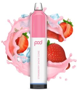 Strawberry Snow Cone Pod Juice Rechargeable Disposable Pod
