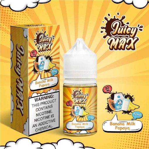 Banana Milk Papaya Juicy Max Nic Salt 30ml