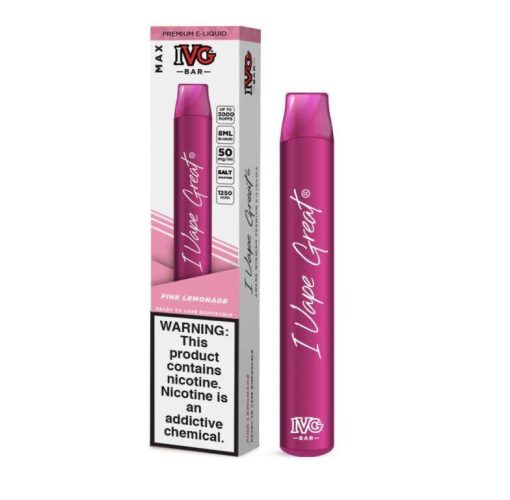 Ivg Pink Lemonade Max Bar Disposable Vape Pod